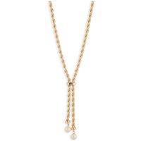 Lauren By Ralph Lauren Lauren Ralph Lauren Gold Tone & Faux Pearl Y Necklace