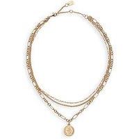 Lauren By Ralph Lauren Lauren Ralph Lauren Gold Multi Row Crest Necklace