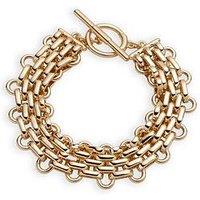 Lauren By Ralph Lauren Lauren Ralph Lauren Gold Tone Link Chain Flex Bracelet