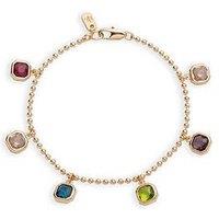 Lauren By Ralph Lauren Lauren Ralph Lauren Gold Tone & Multi Charm Flex Bracelet