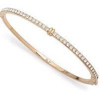 Lauren By Ralph Lauren Lauren Ralph Lauren In Gold Crystal Bangle Bracelet