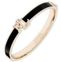 Lauren By Ralph Lauren Lauren Ralph Lauren Black Enamel Hinge Bangle Bacelet
