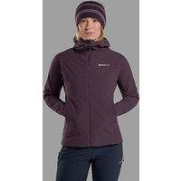 Montane Womens Khamsin Hooded Soft Shell Jacket - Burgundy