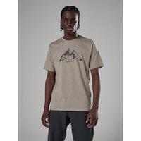 Montane Mens Regular Fit Mountain Graphic T-Shirt - Beige