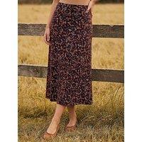 Roman Speckle Print Panel A-Line Skirt