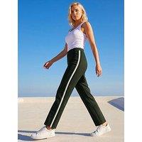 Roman Petite Side Stripe Trouser - Khaki