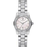 Emporio Armani Three-Hand Date Stainless Steel Watch