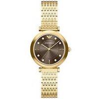 Emporio Armani Archelia Three-Hand Gold-Tone Stainless Steel Watch