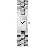 Armani Exchange Two-Hand Silver Bangle Watch