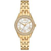 Michael Kors Women'S Harlowe Three-Hand Gold-Tone Stainless Steel Watch, Mk7651