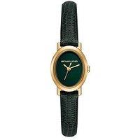 Michael Kors Maude Three-Hand Green Leather Watch