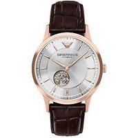 Emporio Armani Archetipo Automatic Brown Leather Watch