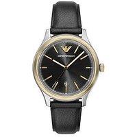 Emporio Armani Three-Hand Date Leather Watch (Ar11834)