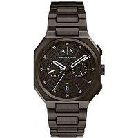 Armani Exchange Bass Dual-Time Brown Stainless Steel Watch (Ax1479)