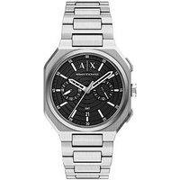 Armani Exchange Men'S Bass Dual-Time Stainless Steel Watch, Ax1475