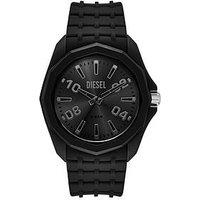 Diesel Stinger Three-Hand Black Silicone Watch (Dz2243)