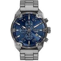 Diesel Diesel Men'S Spiked Chronograph Gunmetal Stainless Steel Watch, Dz4724