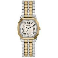 Fossil Men'S Harlow Three-Hand Two-Tone Stainless Steel Watch, Fs6212
