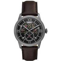 Fossil Men'S Townsman Big Tic Two-Tone Leather Watch, Fs6191