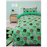 Minecraft Grounds Single Rotary Fleece Duvet