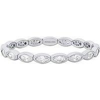 Michael Kors Marquise Stretch Tennis Bracelet - Silver
