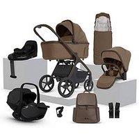 Silver Cross Cove 2 360 Car Seat Bundle Maple - Iconic Black