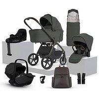 Silver Cross Cove 2 360 Car Seat Bundle Pewter - Iconic Black