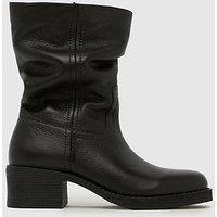 Schuh Dakota Slouch Leather Ankle Boot - Black