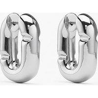 Marc Jacobs Pop J Huggie Hoop Earrings - Silver