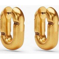 Marc Jacobs Pop J Marc Huggie Hoop Earrings - Gold