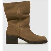 Schuh Dakota Slouch Leather Ankle Boot - Natural