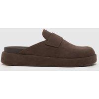 Schuh Tiramisu Closed Toe Mule Loafers - Brown
