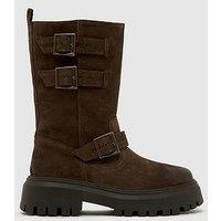Schuh Danbury Biker Buckle Boot - Brown