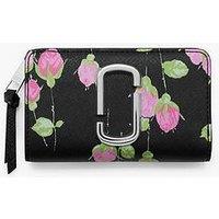 Marc Jacobs The Compact Wallet - Black/Floral