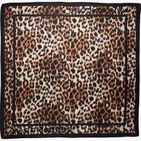 Marc Jacobs Leopard Silk Scarf - Brown