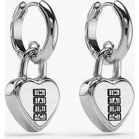 Marc Jacobs Heart Padlock Earrings - Silver