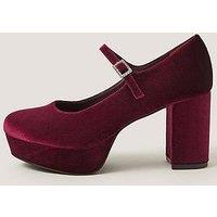 Monsoon Polly Velvet Mary Janes