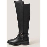 Monsoon Women'S Milly Leather Knee High Boots - Black