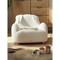 Cuddleco Bunny Kids Chair - Boucle Mushroom