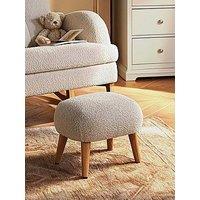 Cuddleco Etta Foot Stool - Boucle Mushroom