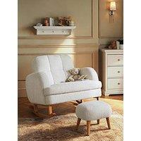 Cuddleco Etta Cuddle Nursing Chair & Footstool - Boucle Off White