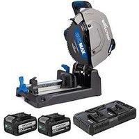 Evolution S355Cps-Li Cordless Metal Cutting Chop Saw - 355Mm, With 2 X 5Ah Batteries