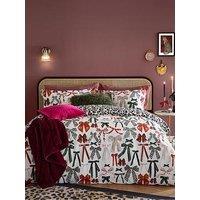 Furn Mila Bows Duvet Set Leopard