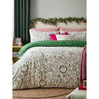 Furn Merry Christmas Duvet Set Oat/Green