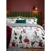 Furn Trick Or Treat Duvet Set Monochrome