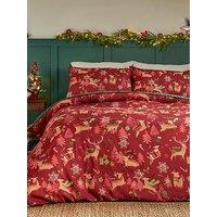 Duvet Day Sleigh Team Christmas Duvet Set Red