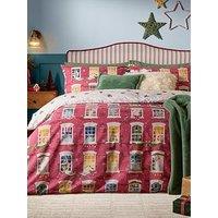 Furn Christmas Eve Duvet Set Cranberry