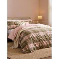 Wylder Braemar Check Duvet Set Pink & Green