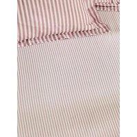 Yard Hebden/Barton Double Narrow Stripe Fitted Sheet Rosewood