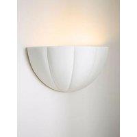 Valuelights Leonardo Paint Me Scallop Flush Wall Light And Warm White Bulb